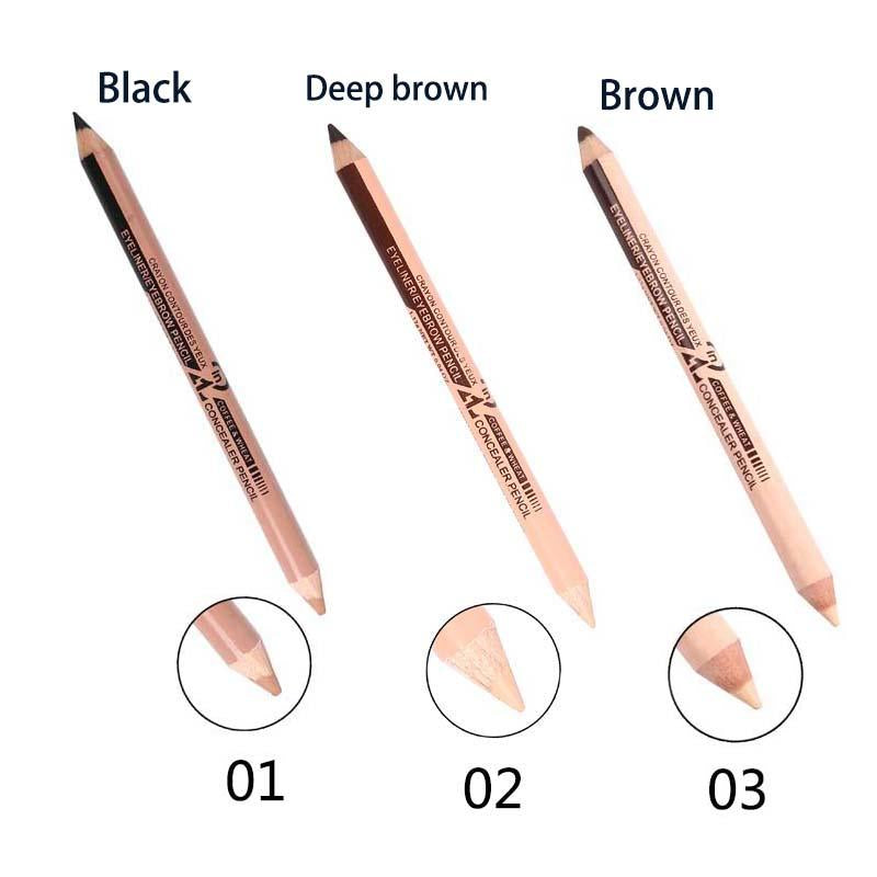 2-in-1 Eyebrow Concealer Pencil Set, 12-Piece Kit