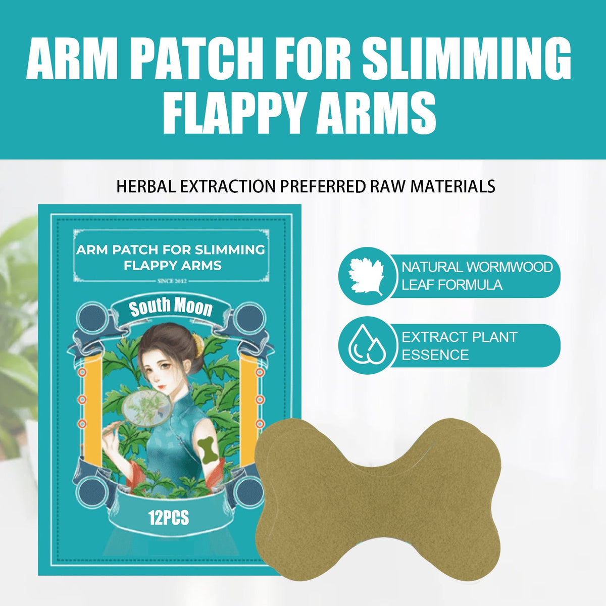 Mugwort Arm Patch Set for Toned, Sculpted-Looking Arms