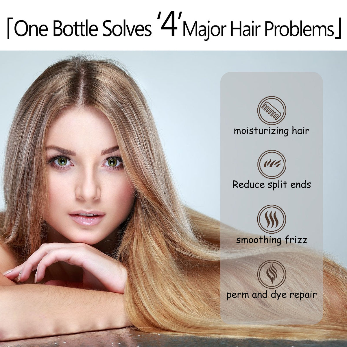 Leave-In Hair Mask for Smooth, Frizz-Free, Shiny Hair