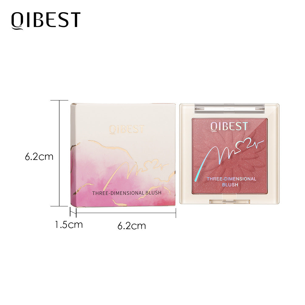 Pressed Blush Powder for Natural Pearlescent Cheeks