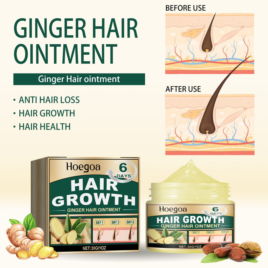 Ginger Hair Ointment for Moisturized, Fuller-Looking Hair