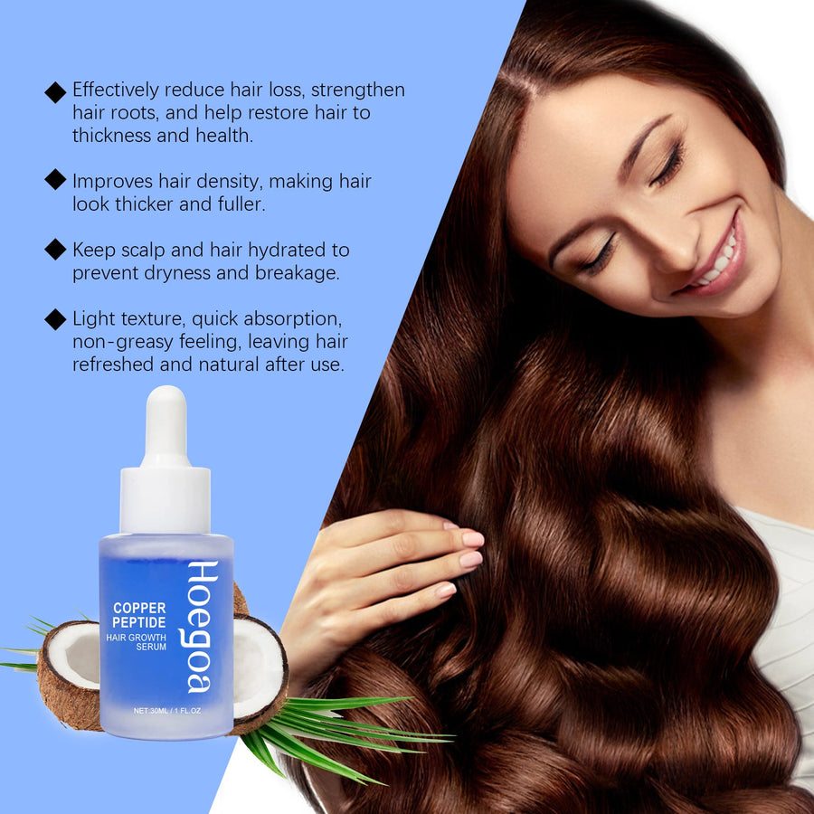Copper Peptide Hair Serum for Stronger, Fuller-Looking Hair