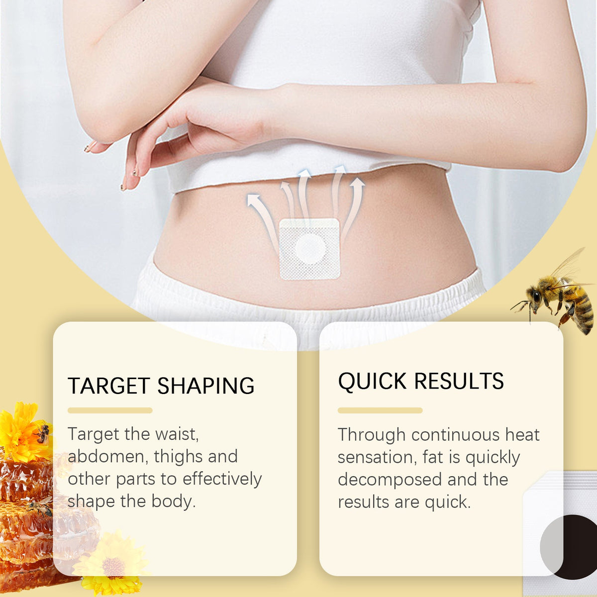 Bee Venom Slimming Patch for Belly & Thigh Firming