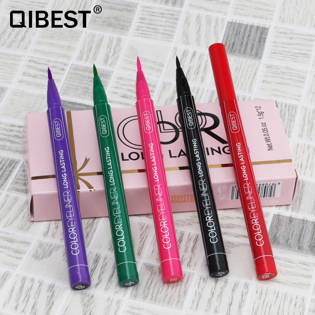 Colored Eyeliner Pens, 12 Vivid Shades for Graphic Eyes
