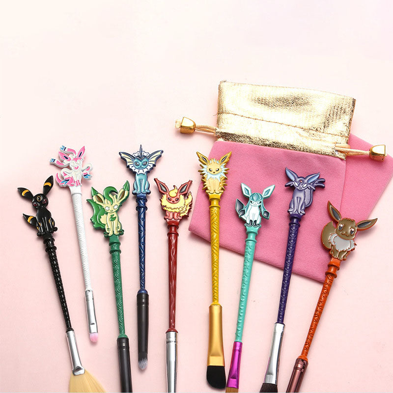 Eeveelution Makeup Brush Set — 9 Pokémon-Inspired Brushes