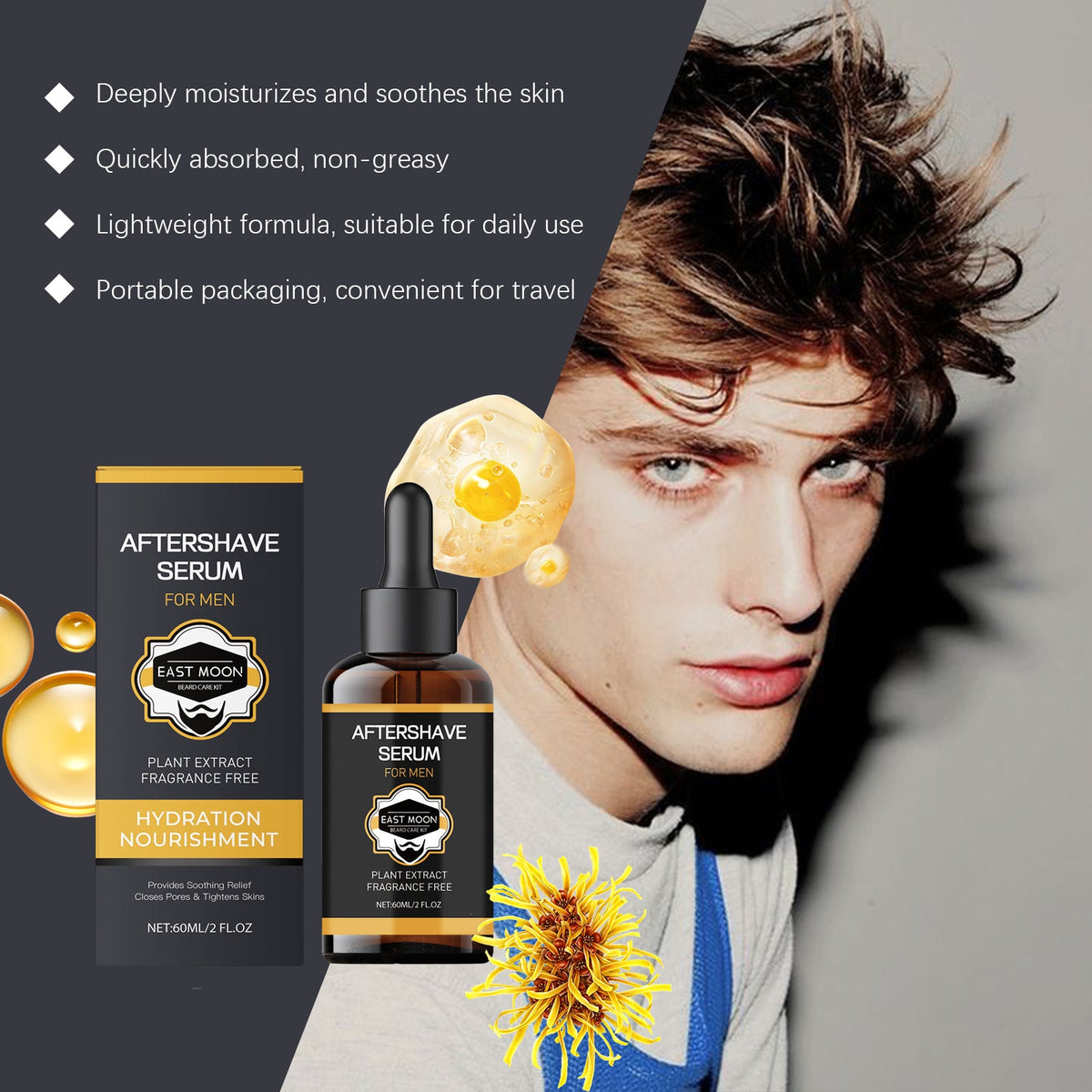 Soothing Aftershave Essence — Post-Shave Relief