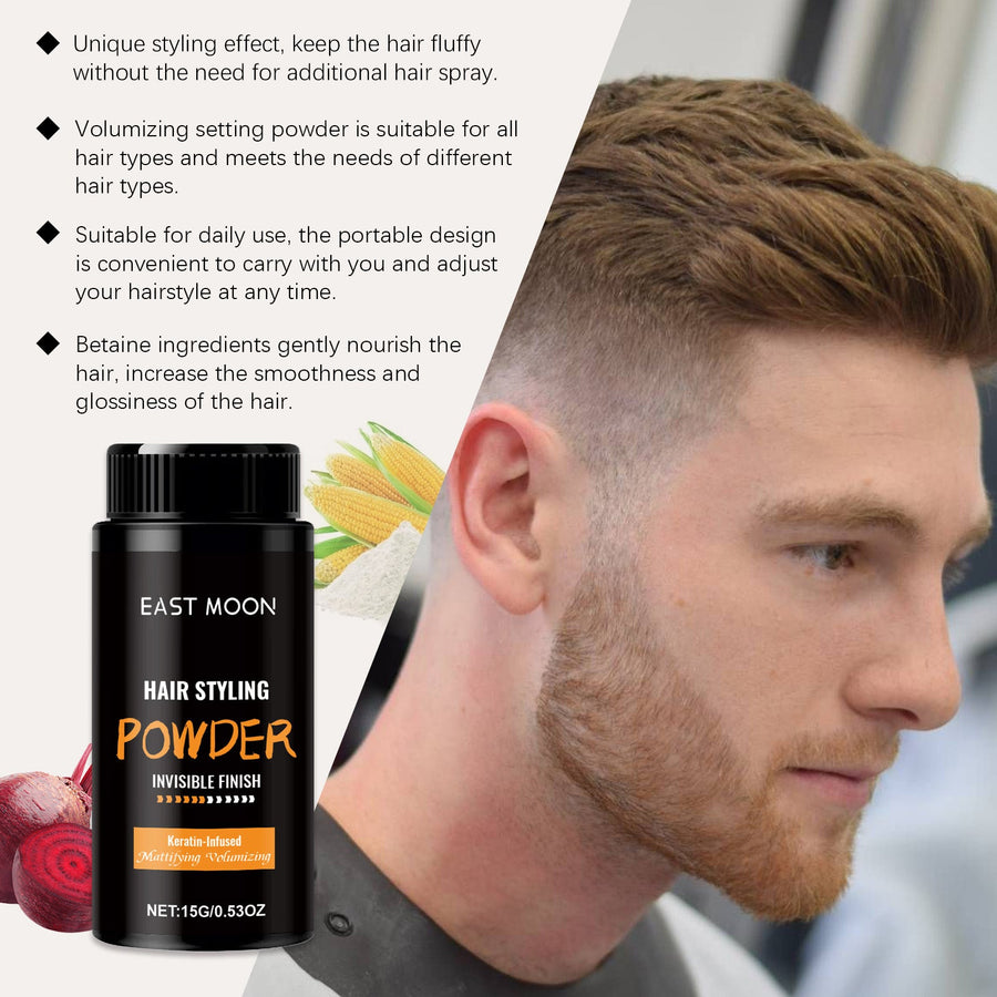 Hair Styling Powder for Natural Root Volume & Texture