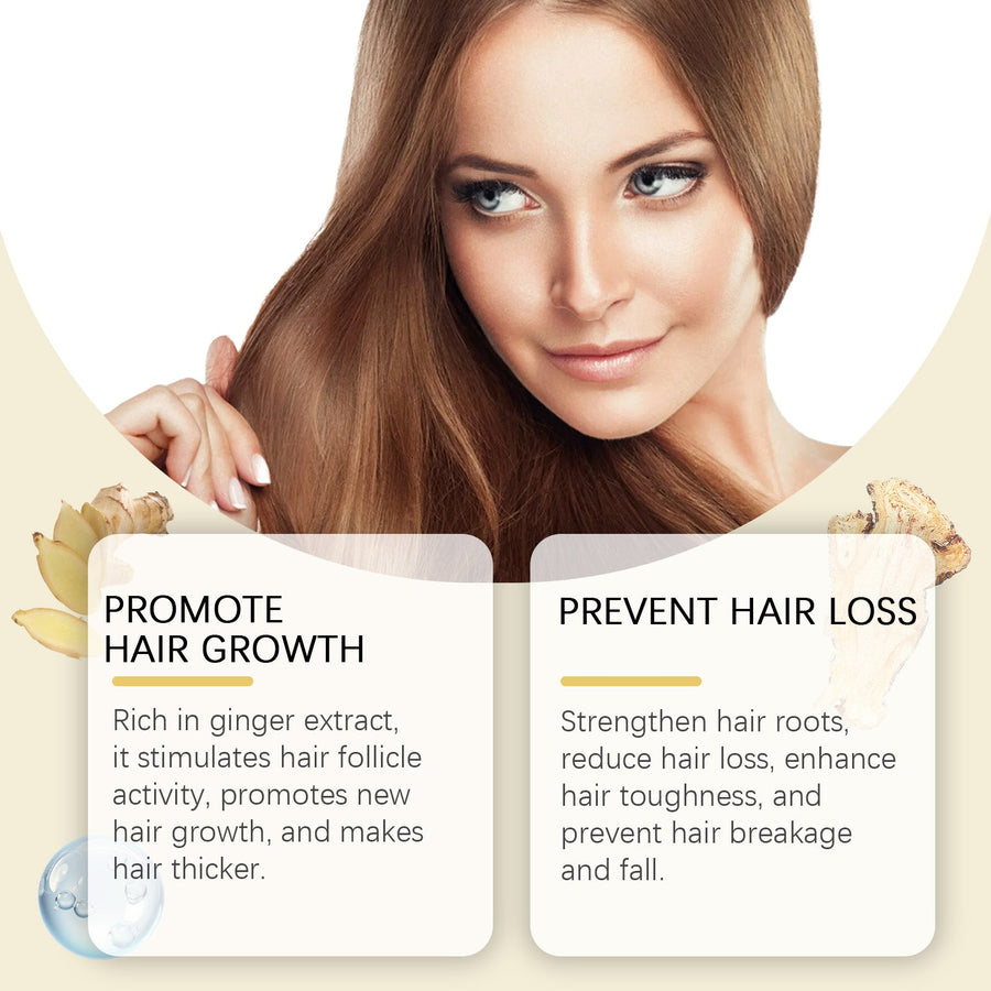 Ginger Scalp Serum Spray for Fuller-Looking Hair Care