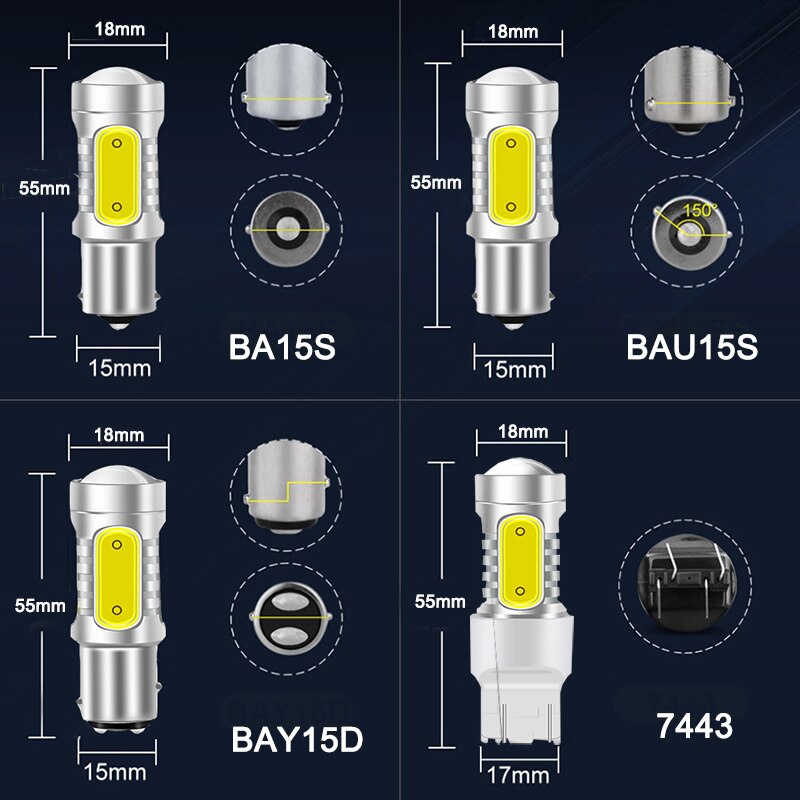 COB LED Turn Signal Bulbs — Instantly Brighter, Feels Safer