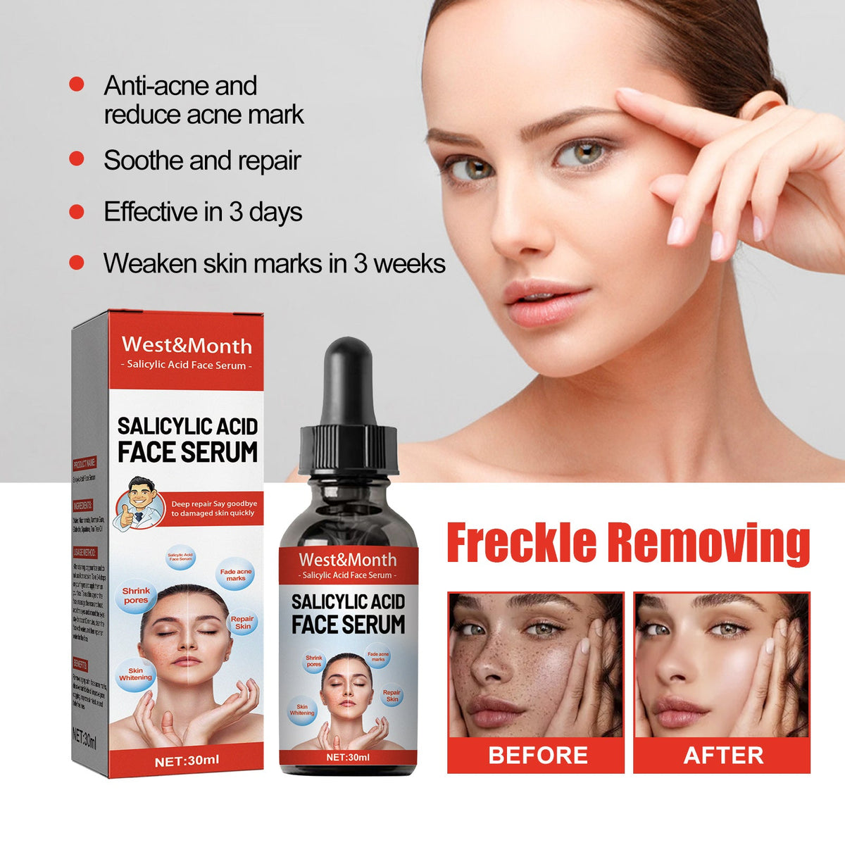 Salicylic Acid Facial Essence for Pores and Acne Marks