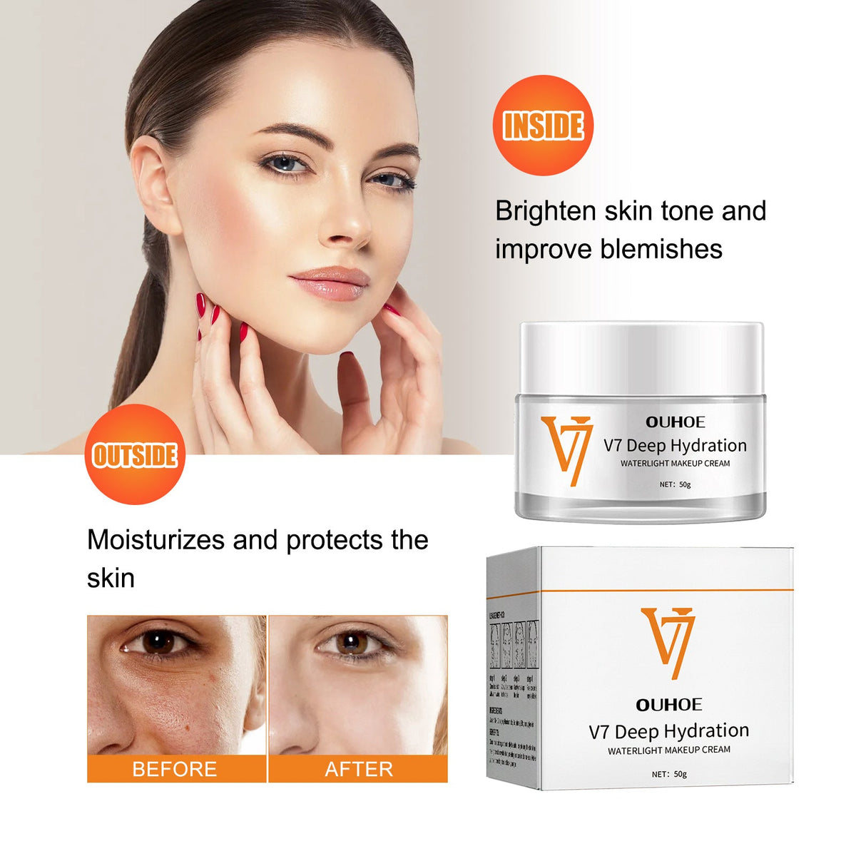 V7 Waterlight Cream for Deep Hydration & Glow