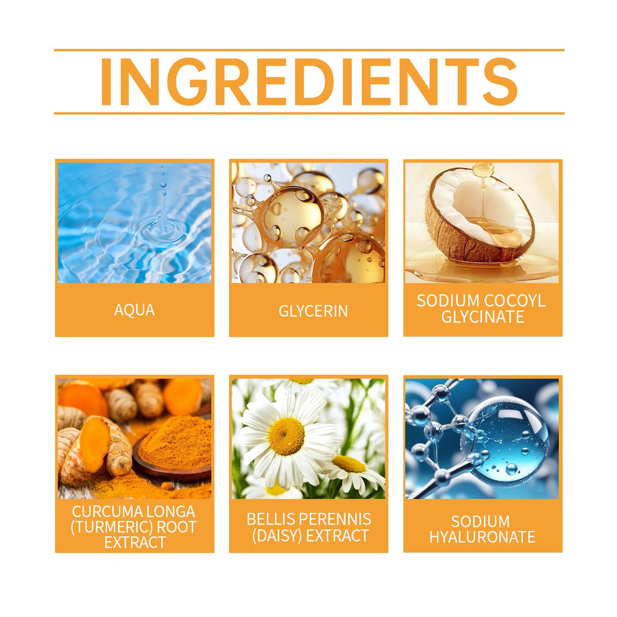 Turmeric Facial Cleanser for Gentle Brightening Skin