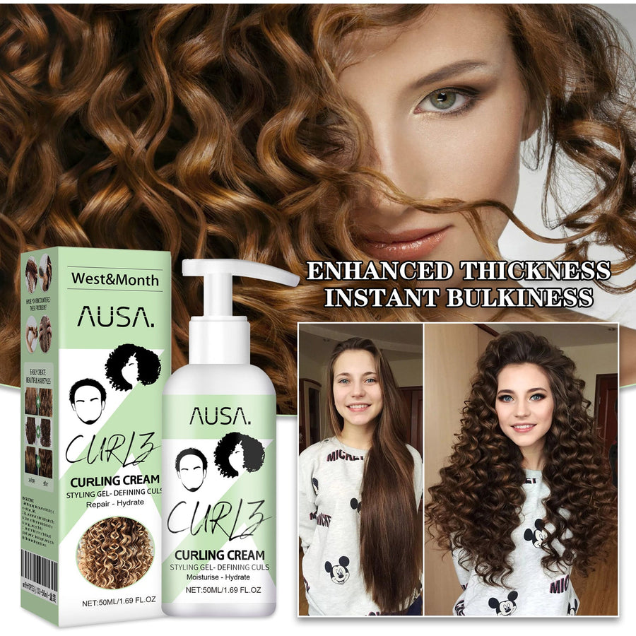Curly Hair Styling Cream for Defined, Frizz-Free Curls