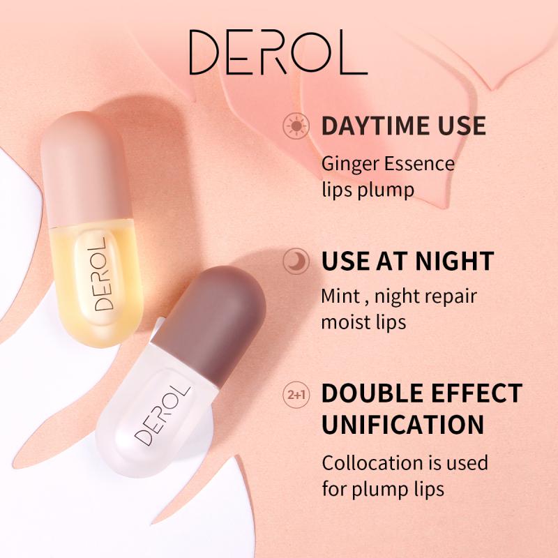 Ginger Mint Lip Plumper Set for Day & Night Moisture