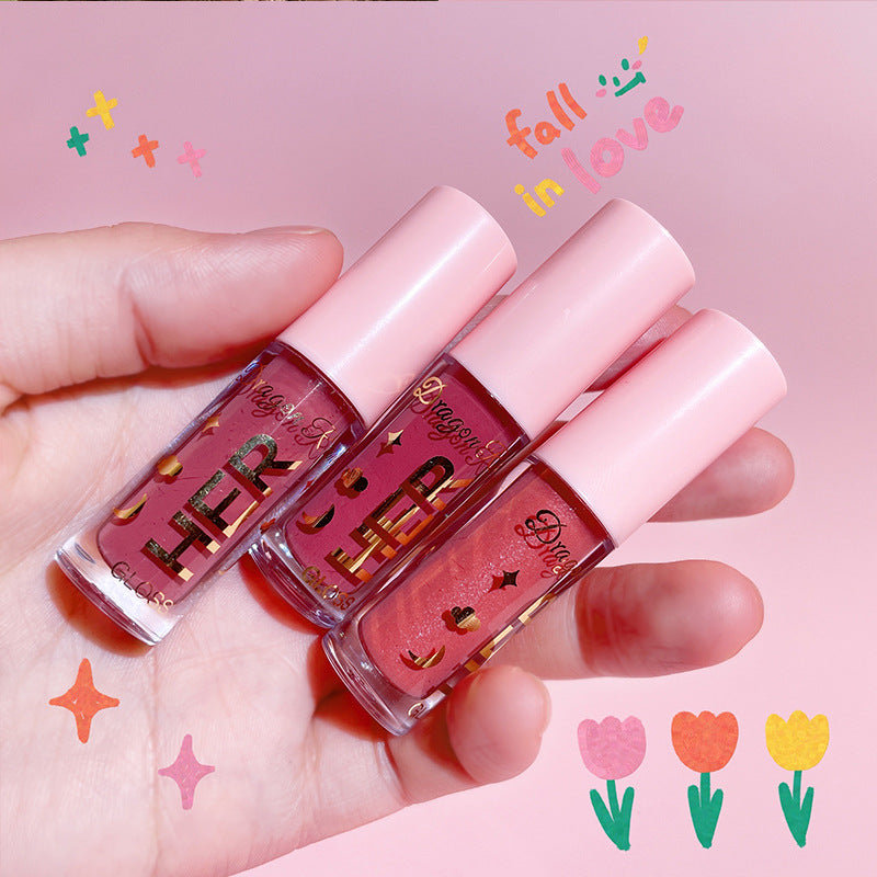 Glazed Mirror Water Lip Gloss for Juicy Glass Shine