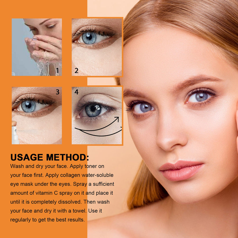 Collagen Eye Mask Spray Set for Hydrated, Smoother Skin