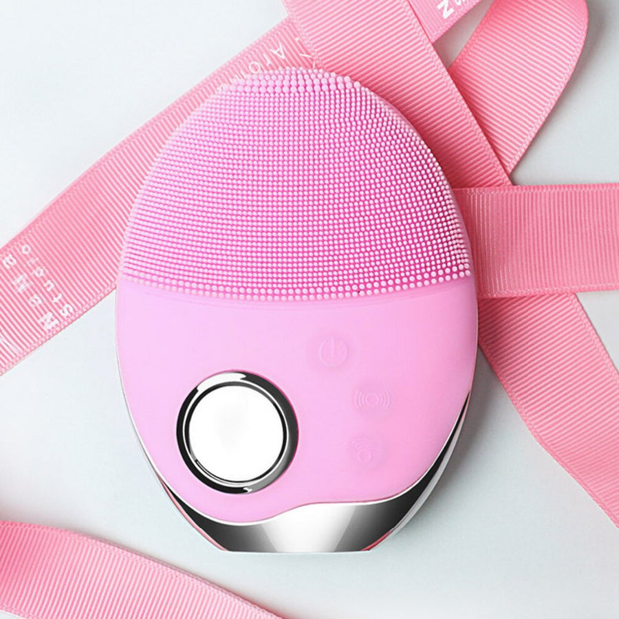 Silicone Facial Cleanser With Phototherapy Light