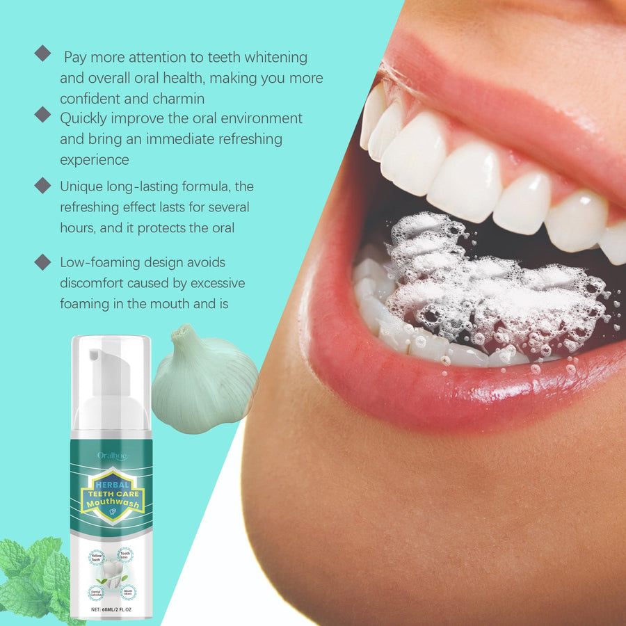 Herbal Brightening Mouthwash — Foaming 360° Care for Whiter