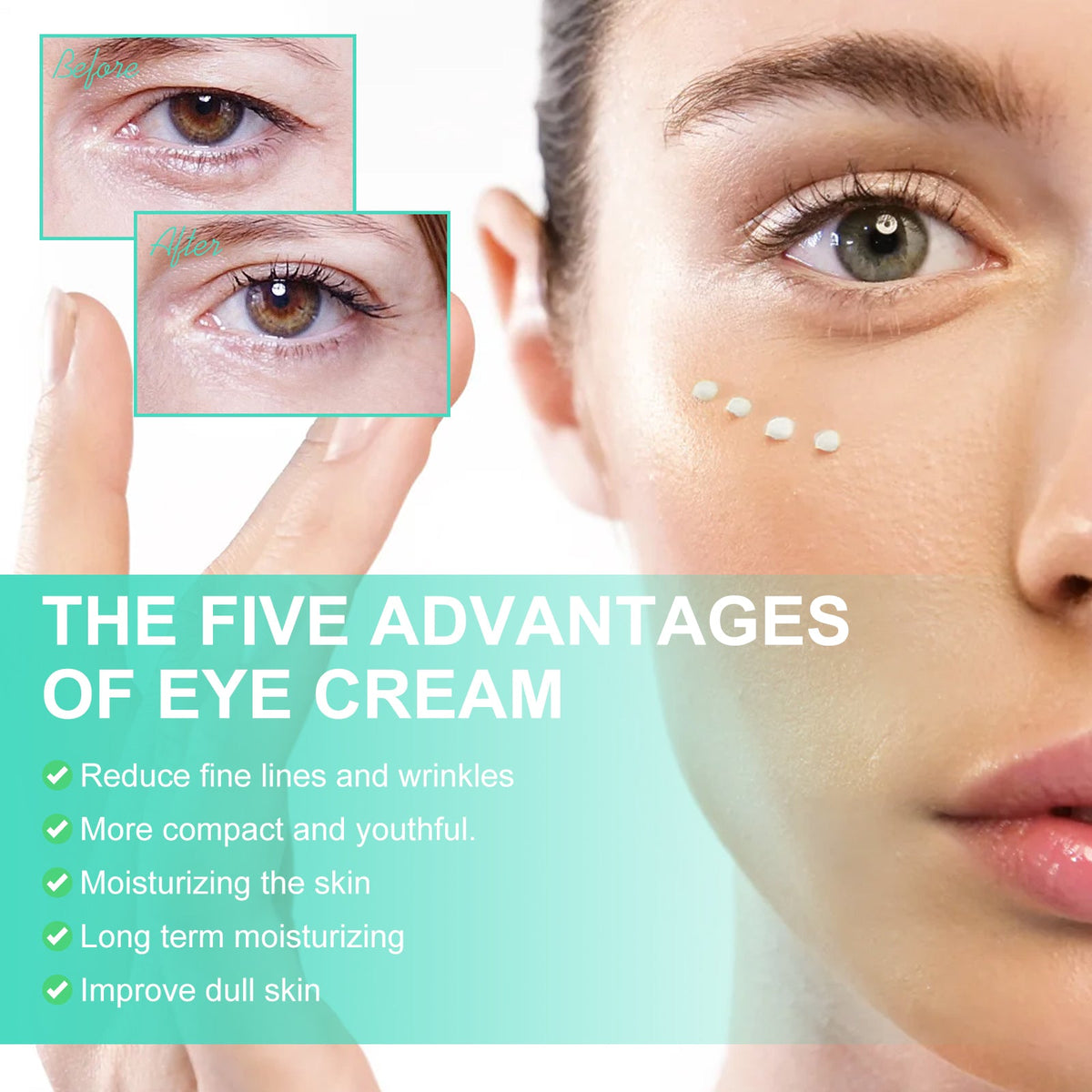 Retinol Eye Cream for Fine Lines, Bags & Dark Circles