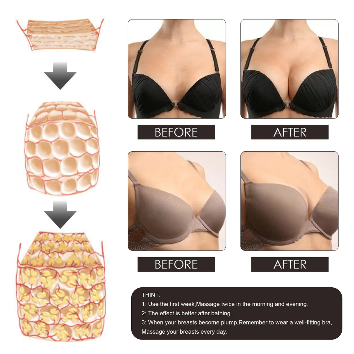 Chest Firming Essential Oil for Natural Volume & Lift