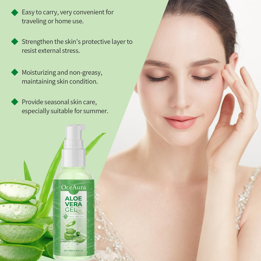 Aloe Vera Gel for Sensitive, Acne-Prone & Sun-Stressed Skin