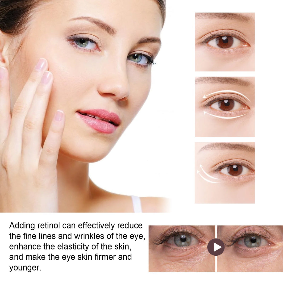 Retinol Repair Eye Cream for Wrinkles, Bags & Dark Circles