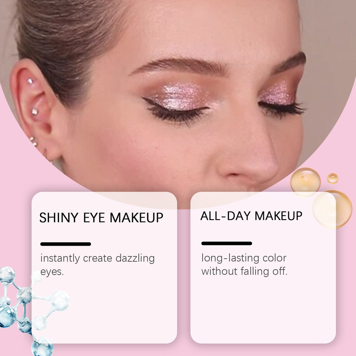 Liquid Eyeshadow for High-Impact Pearlescent Color