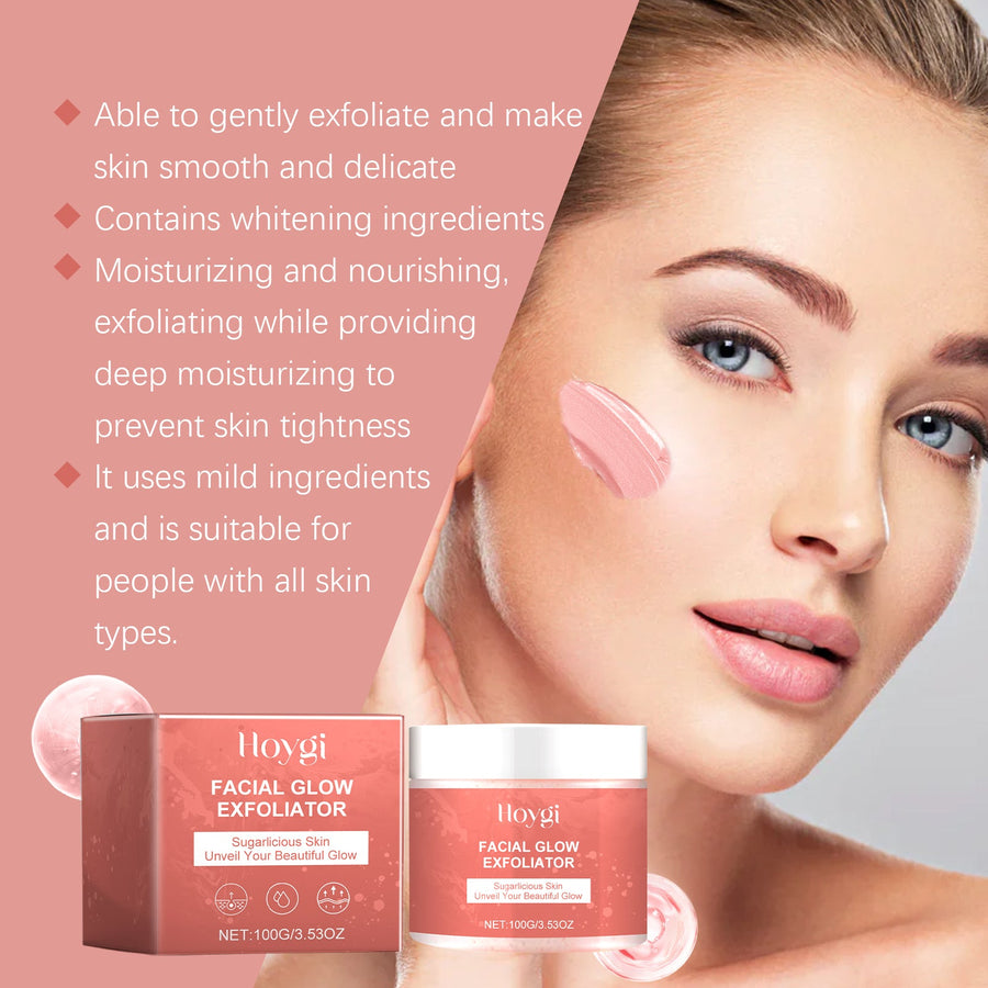 Facial Exfoliating Scrub Cleanses Skin With Refreshing, Non