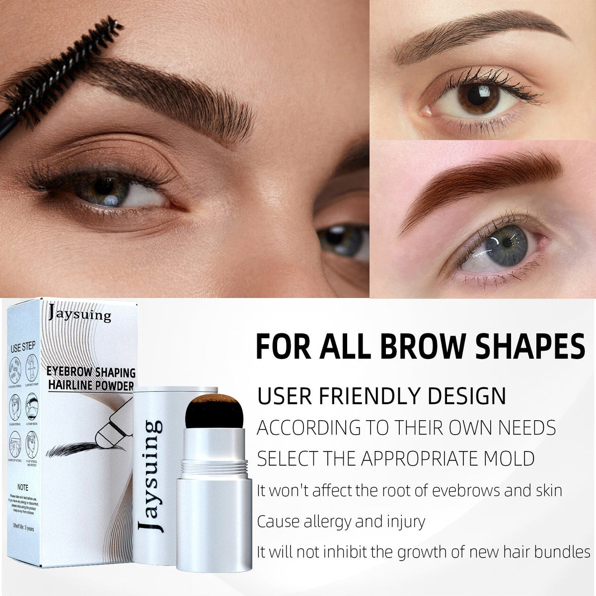 Eyebrow Powder Stamp Kit for Fuller, Even-Looking Brows