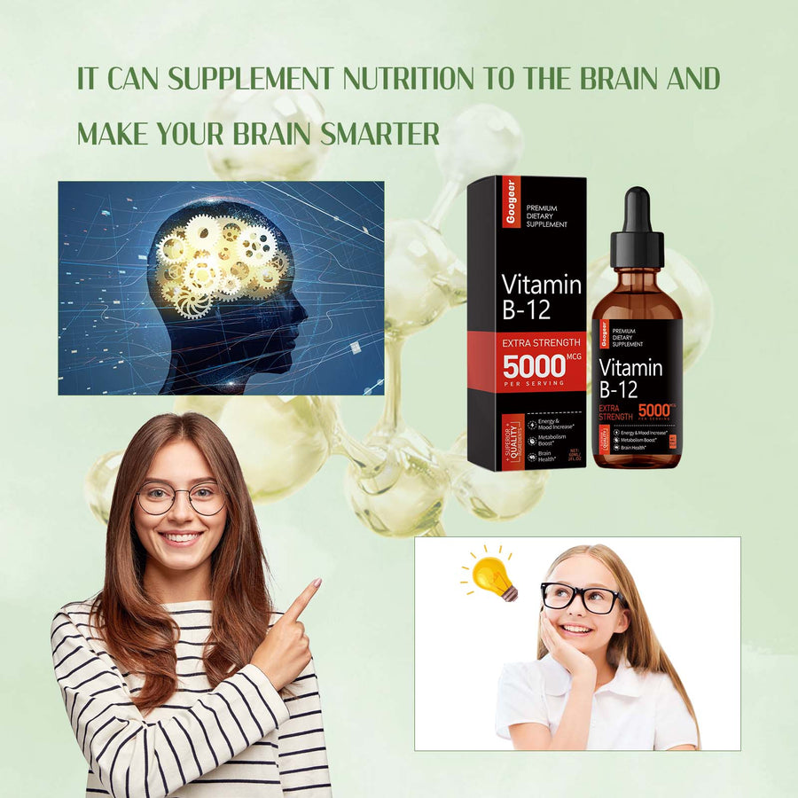 Vitamin B‑12 Liquid Supplement — Extra Strength 5000 MCG