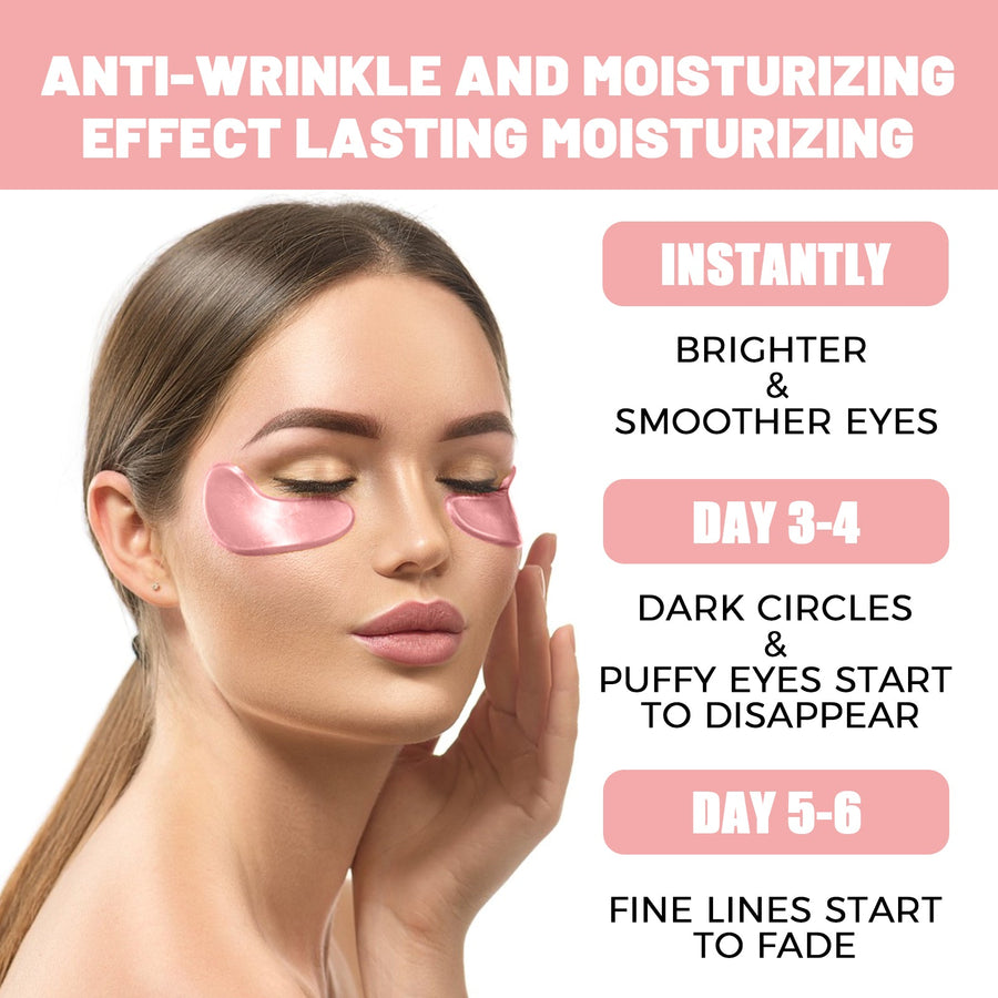 Rose Hydrogel Eye Mask 30 Pairs Dark Circle Patches
