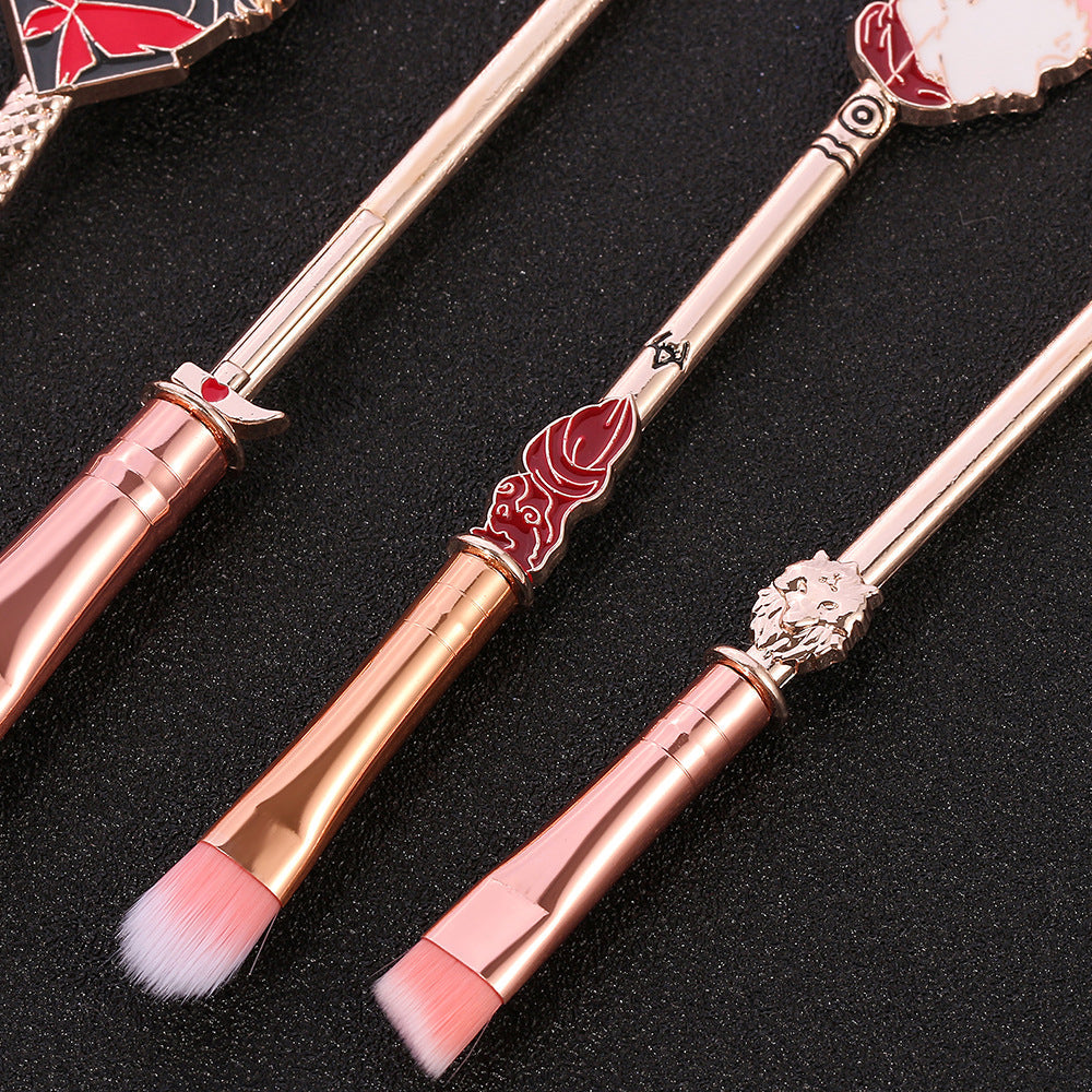 Jujutsu Kaisen Makeup Brush Set — 5 Enamel Character Brushes