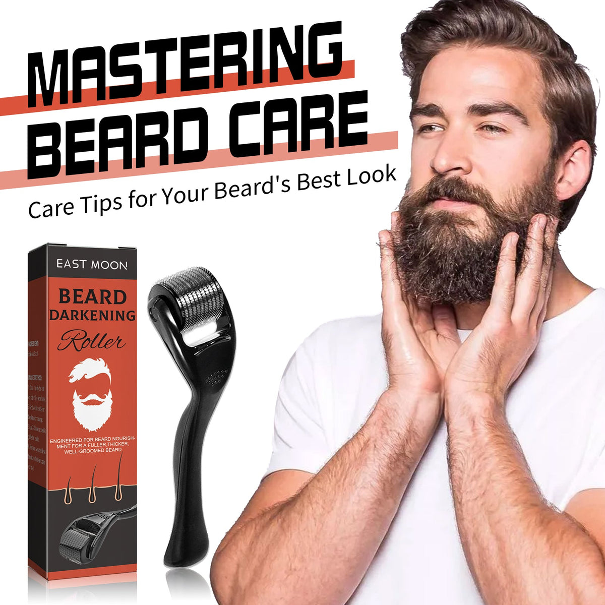 Beard Microneedle Roller — Fuller, Darker Growth in Weeks