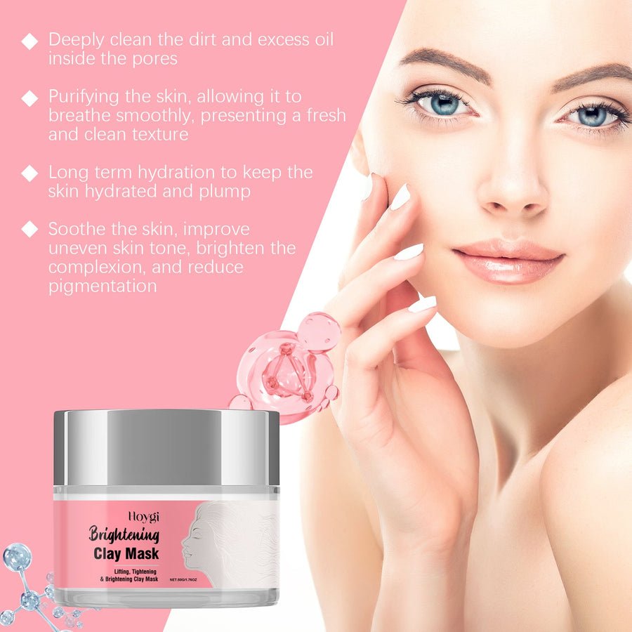 Brightening Clay Mud Mask for Dull, Tired Skin