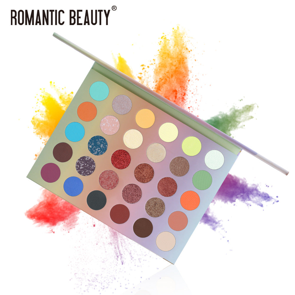 30-Color Eyeshadow Palette for Matte & Pearlescent Looks