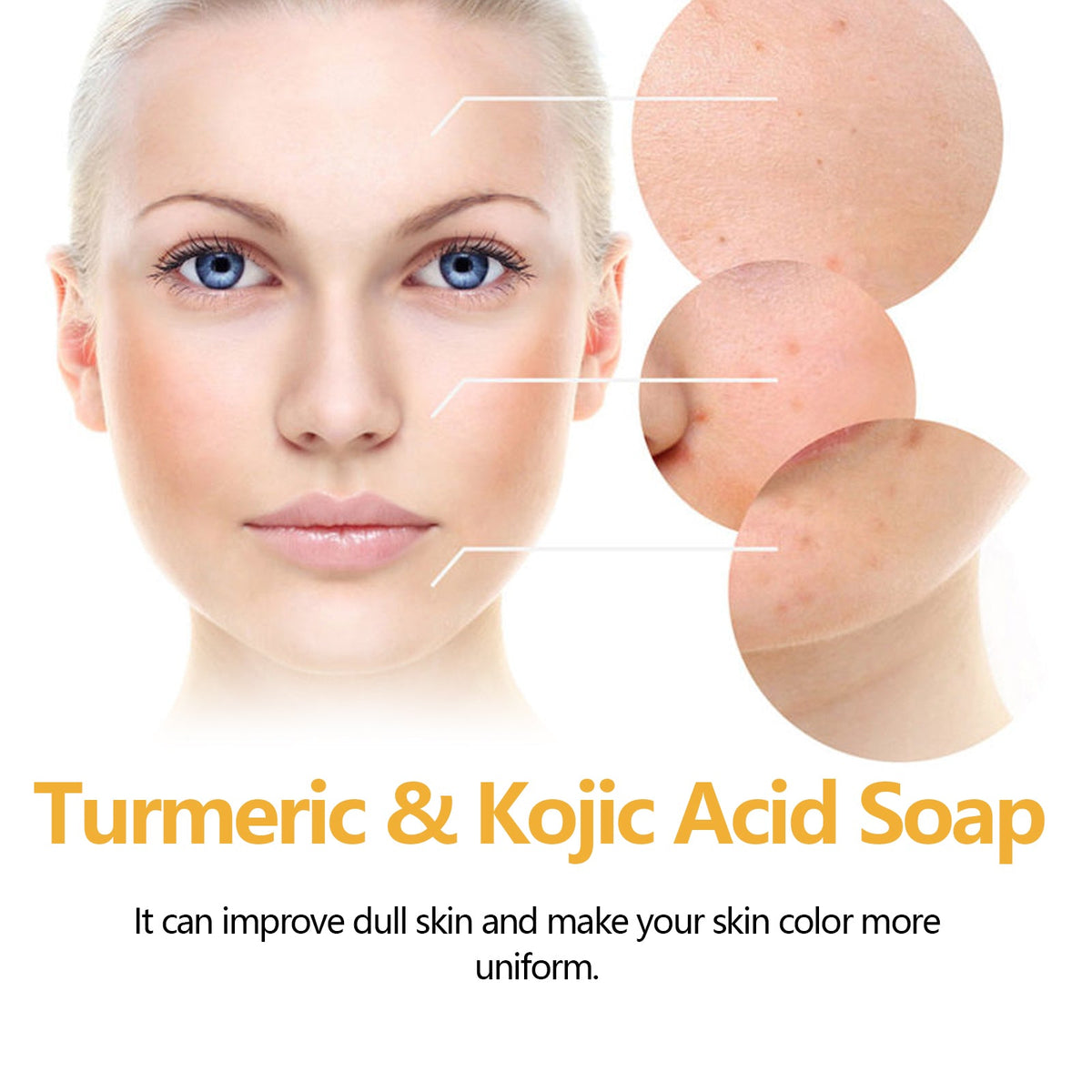 Turmeric Kojic Acid Soap for Dark Spots & Even Skin Tone