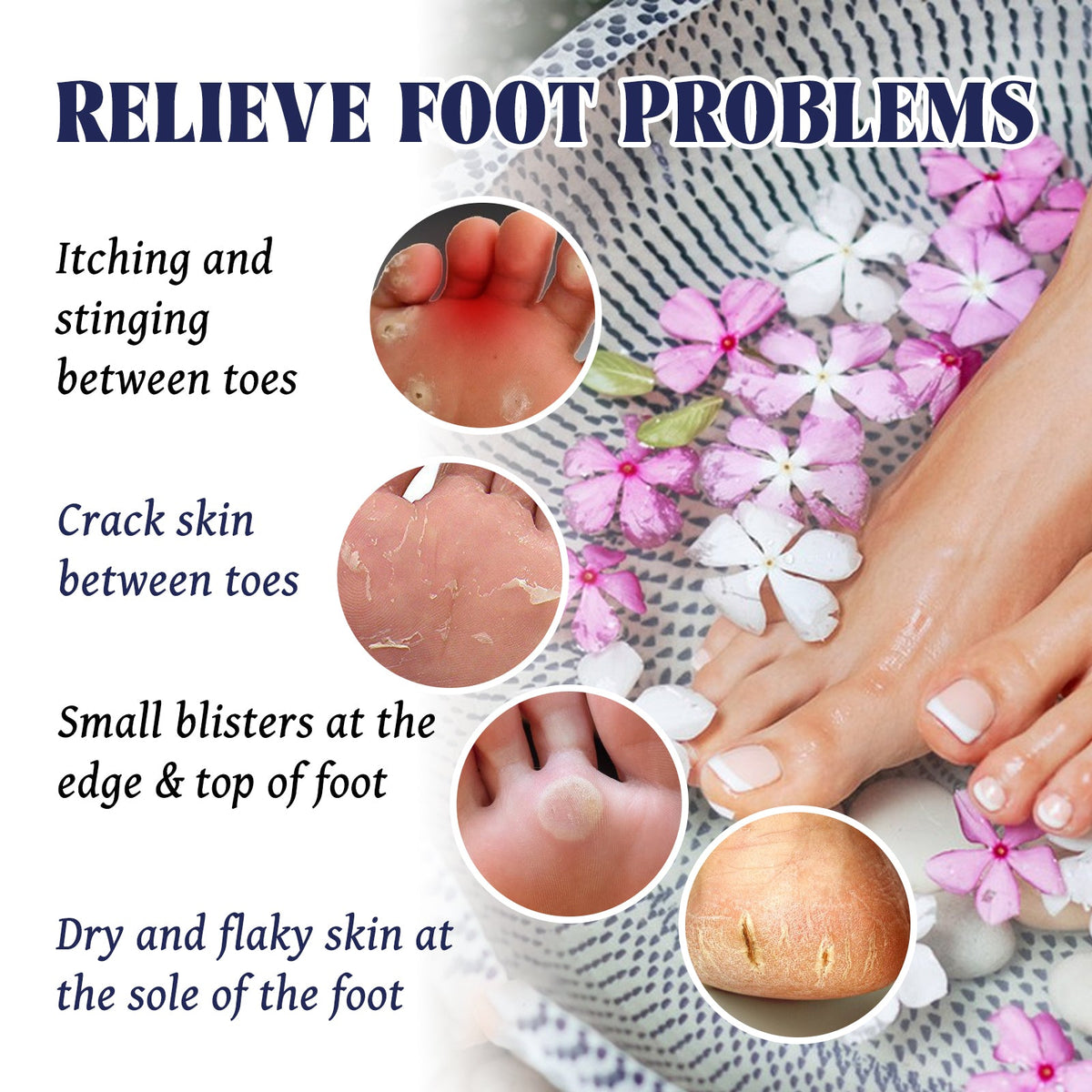 Herbal Foot Soak Sachets for Pain, Odor & Nail Relief