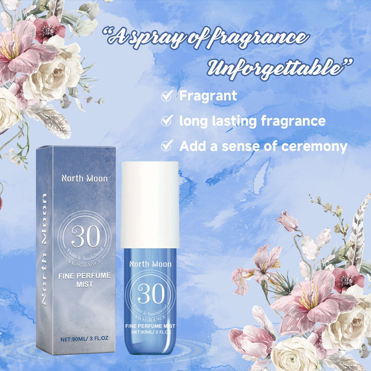 Violet Perfume Spray – Fresh Light Everyday Fragrance
