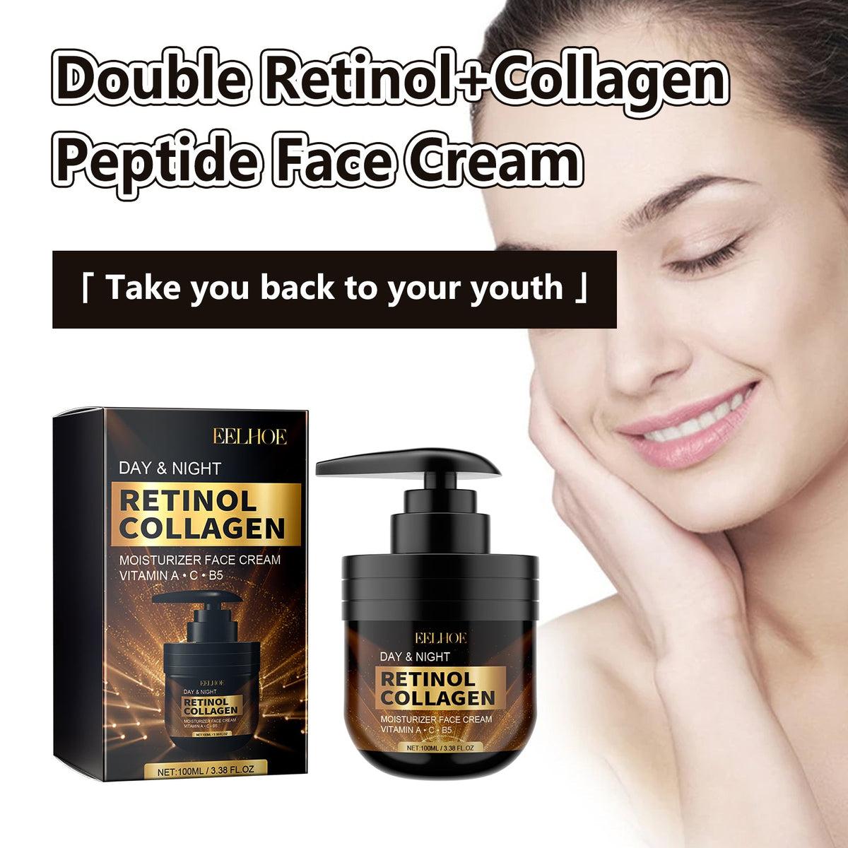 Retinol Collagen Face Cream for Firming Sagging Skin