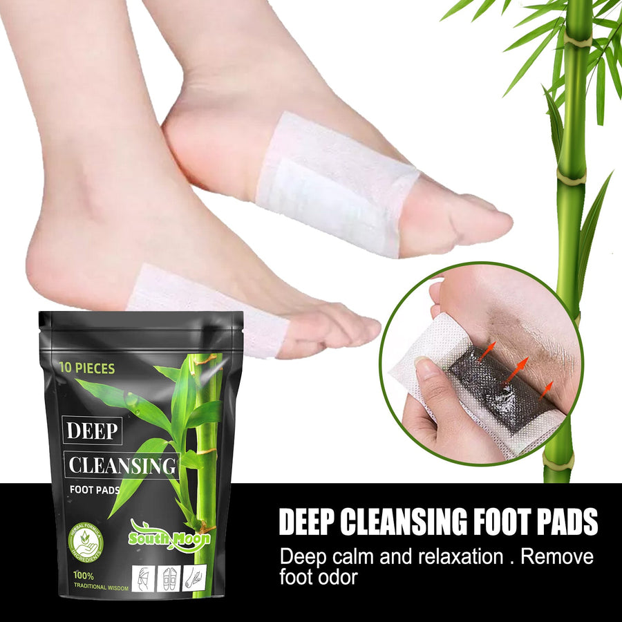 Bamboo Charcoal Foot Pads — Deep Cleansing & Better Sleep