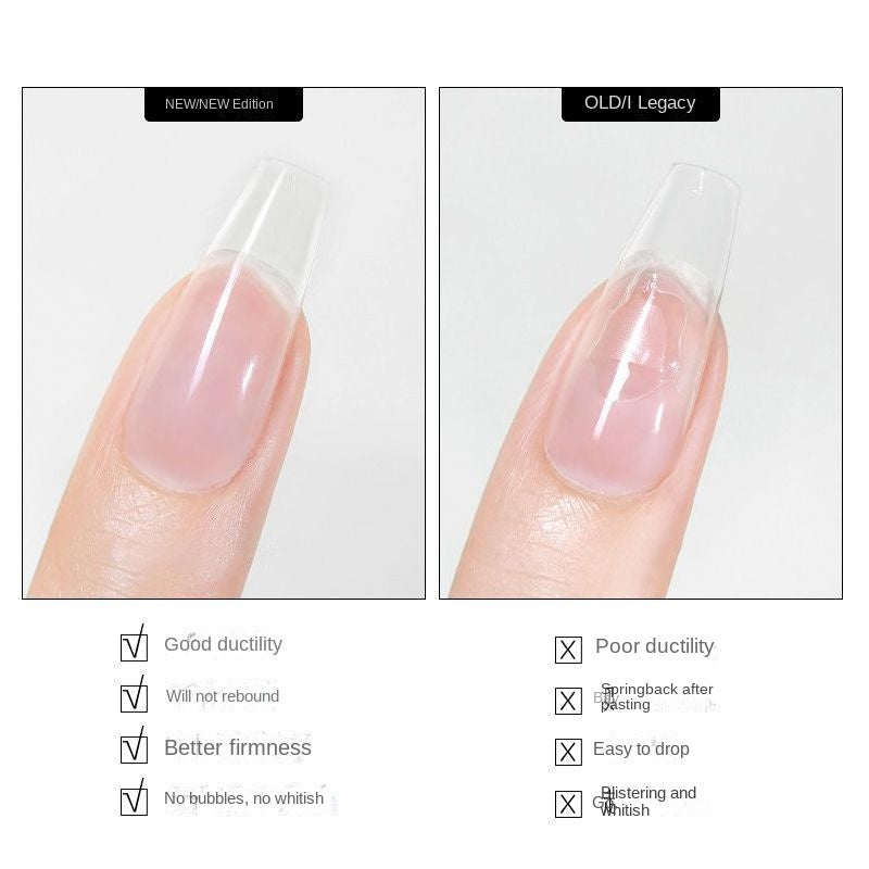 Solid Nail Gel Adhesive — 60% Stronger Hold, Zero Damage