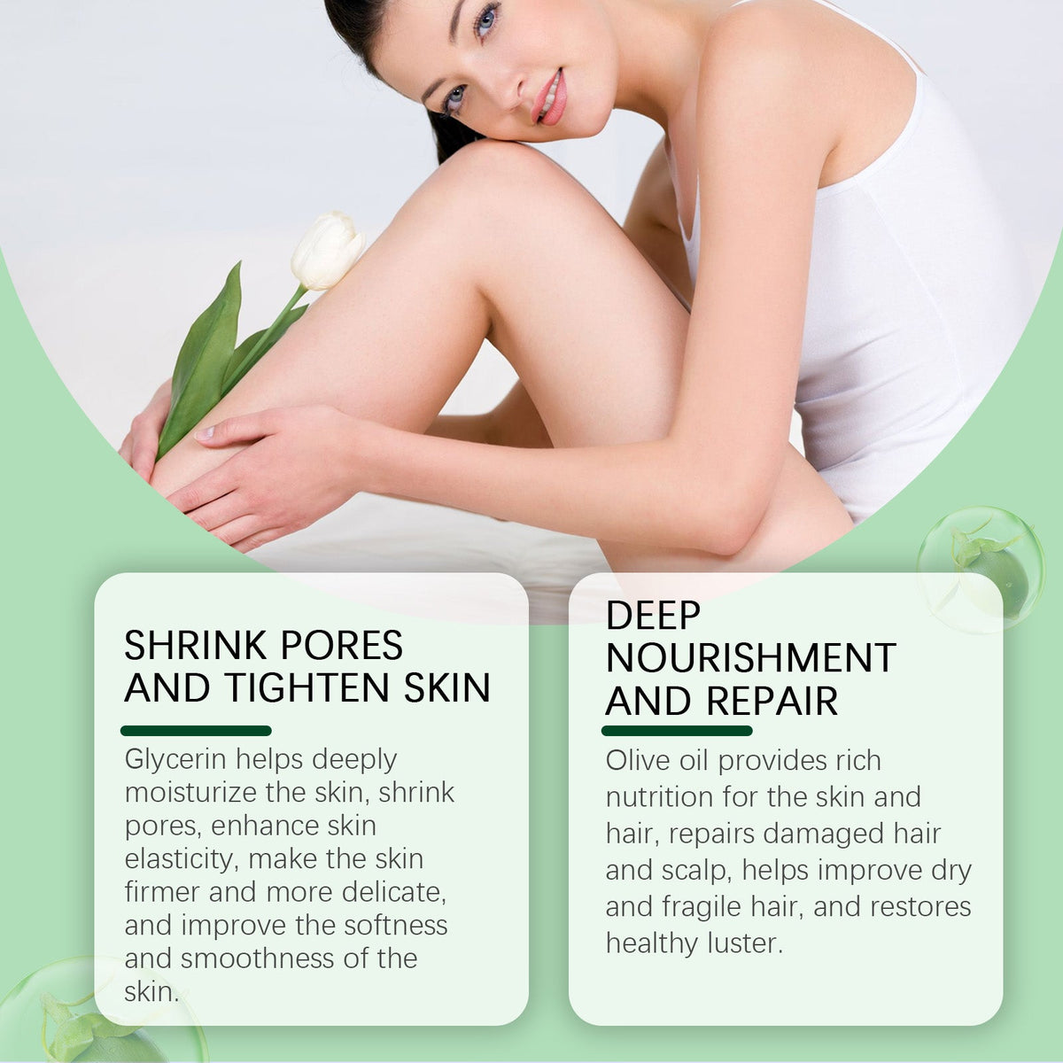 Body Care Oil for Dry Skin, Hair and Nails with Aloe