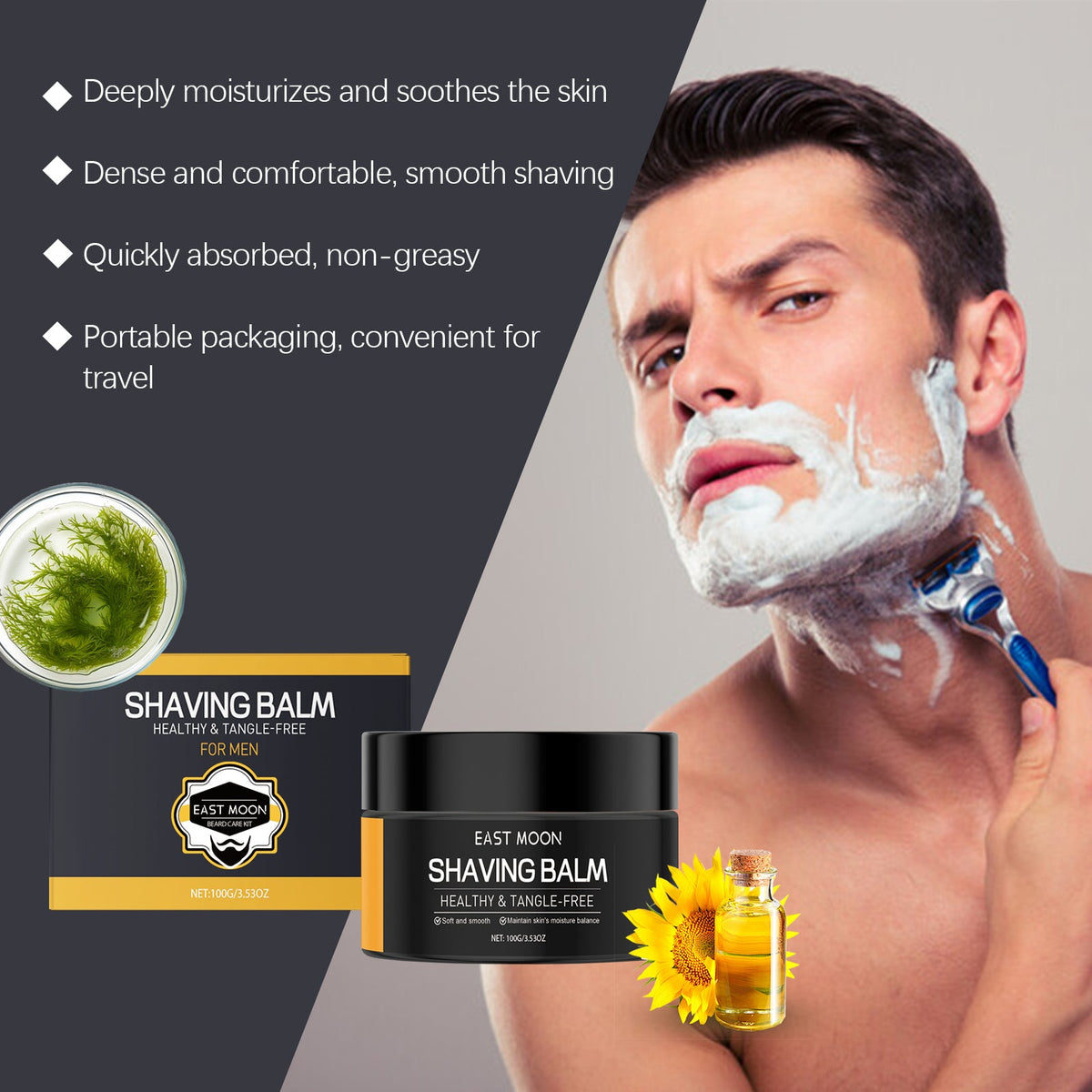 Shaving Cream: Healthy Tangle-Free Shave for Men, 100g
