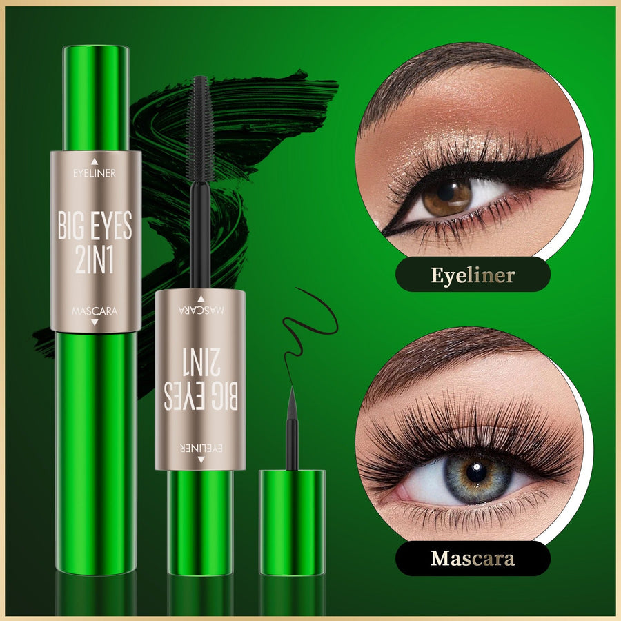 2-in-1 Mascara & Eyeliner for Long, Defined Eye Looks