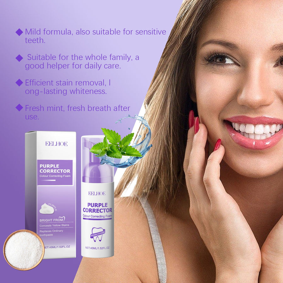 Teeth Whitening Mousse — Neutralise Yellow Stains