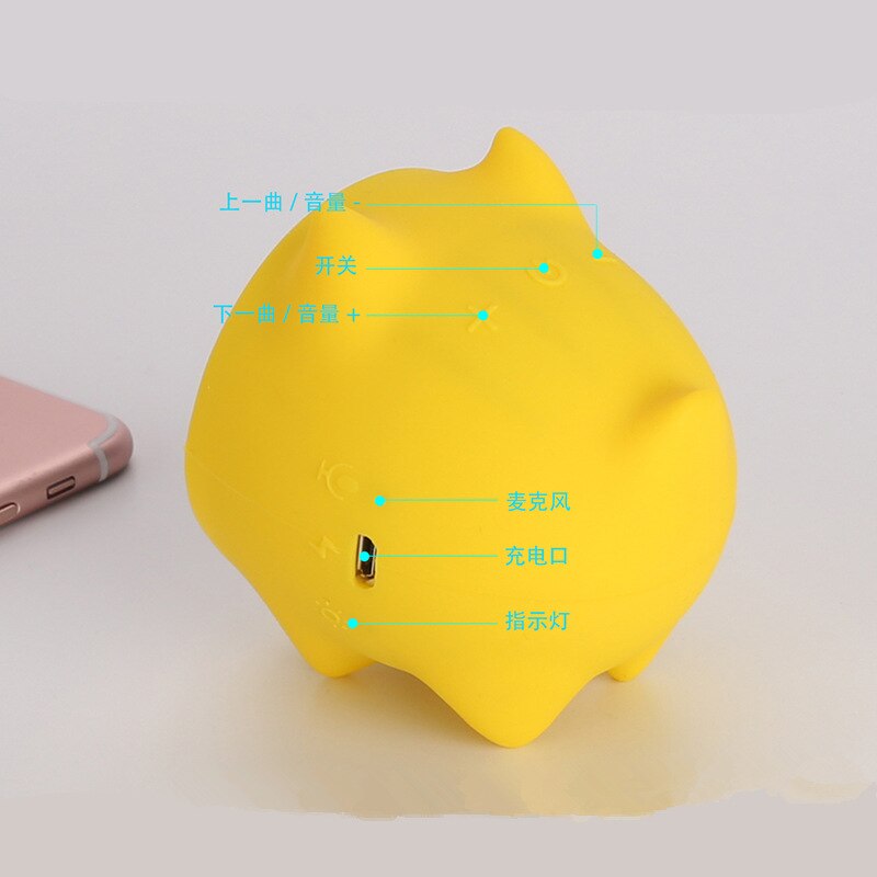 Cartoon Cat Bluetooth Speaker — TWS Wireless & Hands-Free
