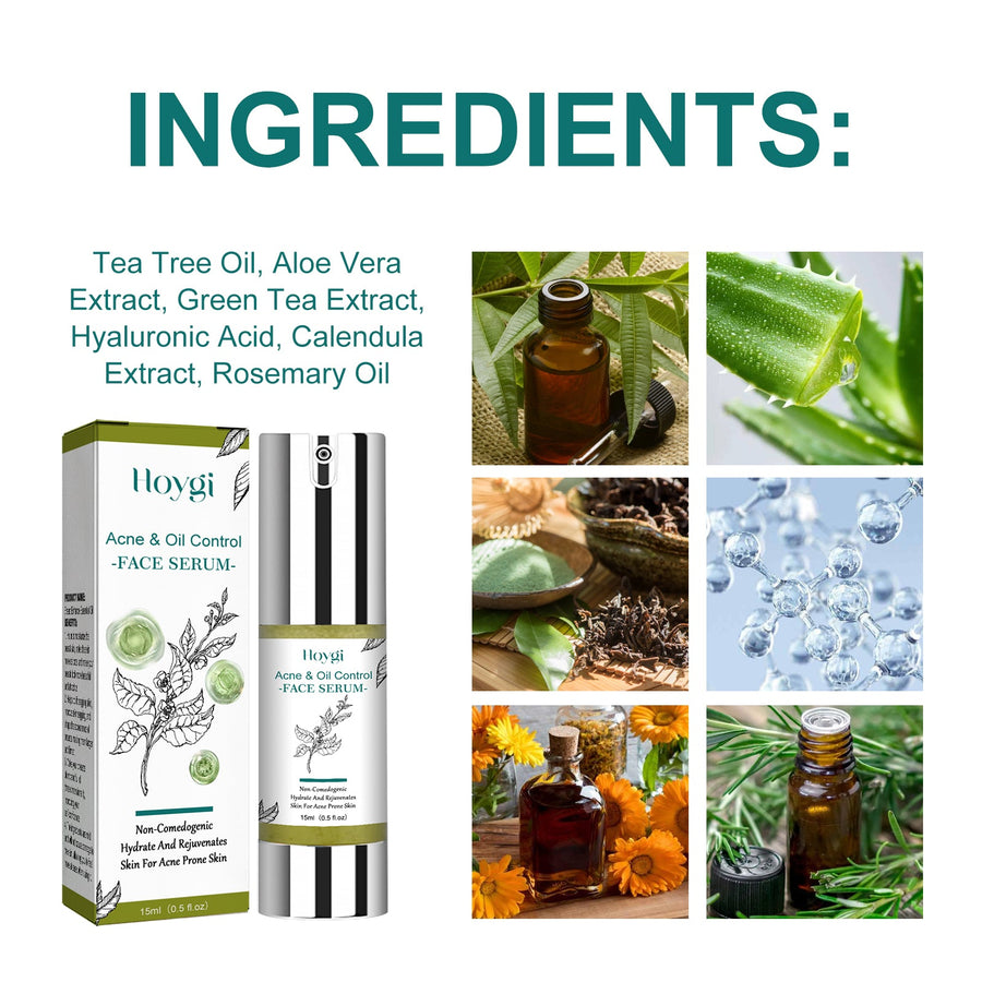 Tea Tree Face Serum for Acne-Prone, Oily Skin Hydration