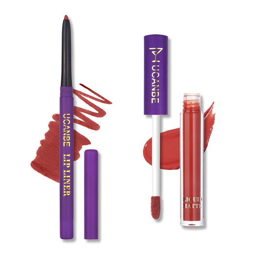 Matte Lip Color Set with Liner and Primer, 13-Piece