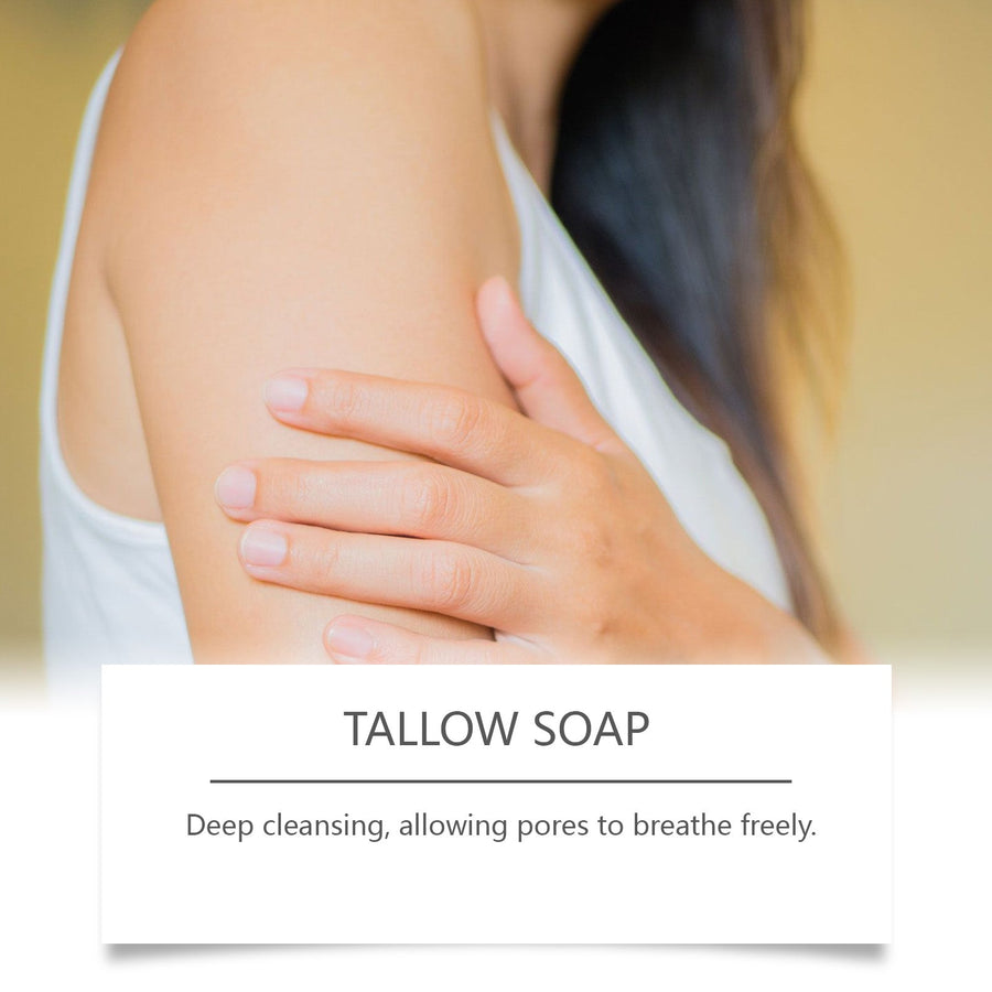 Tallow Soap Bar for Dry, Sensitive Skin – Herb Infused
