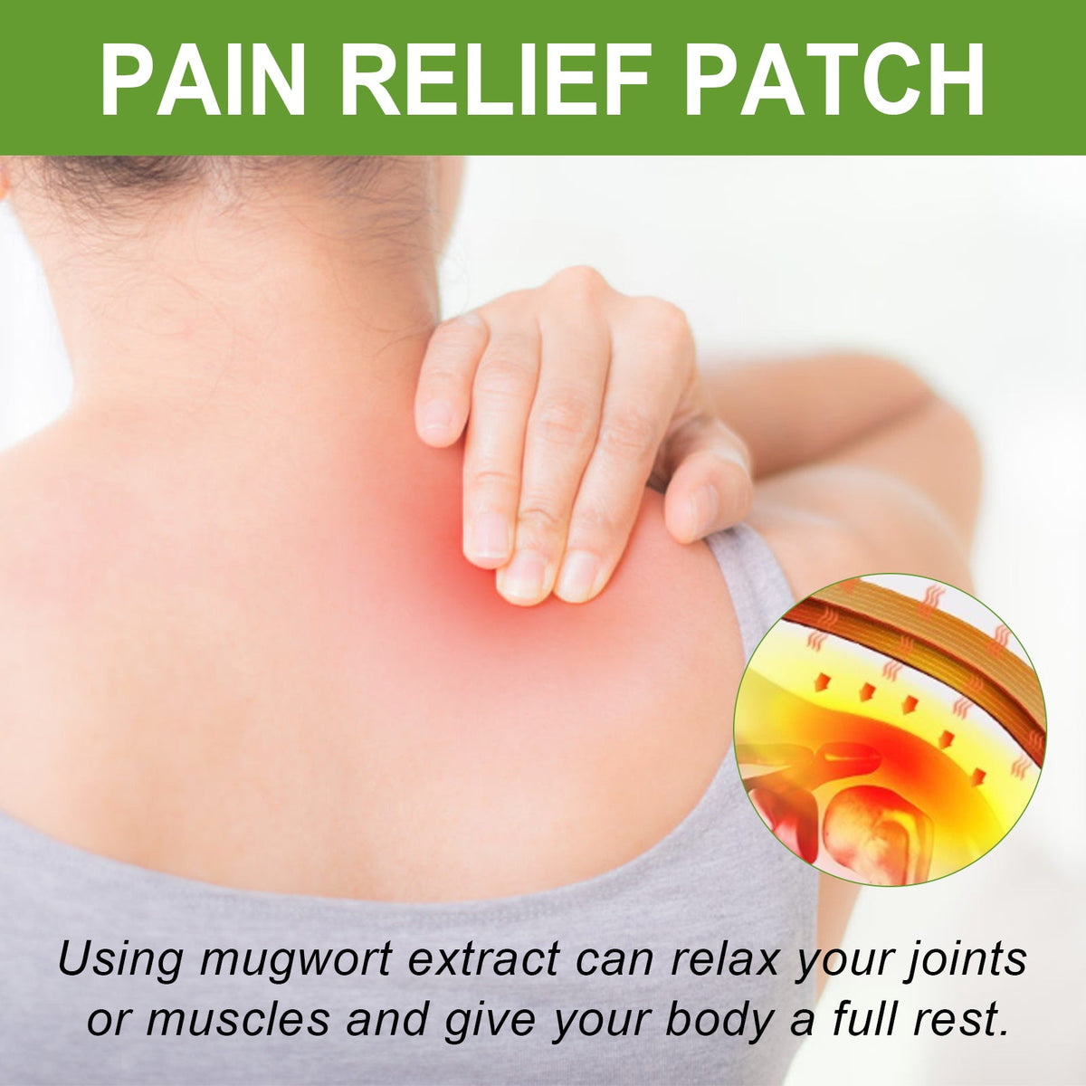 Wormwood Pain Relief Patch — Long-Lasting Herbal Relief